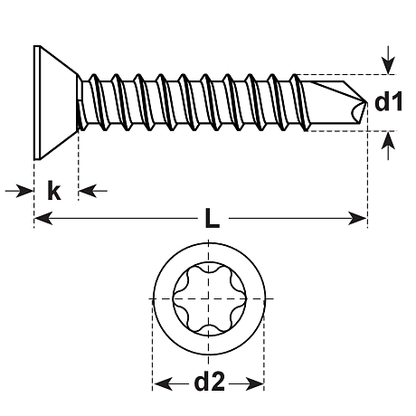 Vis autoforeuses DIN 7504-O-TX  INOX A2 [SimilarCatItems.CatItem.ArtName2]