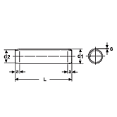 Tiges de serrage spiralées INOX A2 ISO 8750 