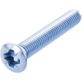 Linsensenkschrauben Stahl vz DIN 966 4.8 