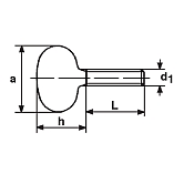 Vis à violon en fonte malléable zingué-bleu 