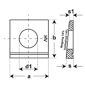 Ranelle quadre HV in acciaio ZF DIN 6917 