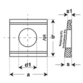 Ranelle quadre HV in acciaio ZF DIN 6918 
