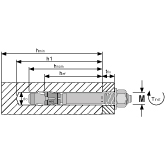 Goujon d'ancrage BZ3-U MKT INOX A4 