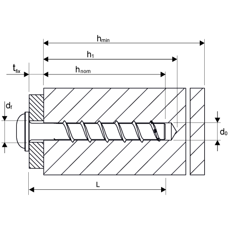Vis à béton BSZ-LK INOX A4 [SimilarCatItems.CatItem.ArtName2]