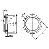 Écrou à encoches Elastic-Stop acier ZB 