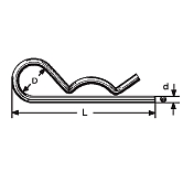 Coppiglia singola in acciaio ZB 
