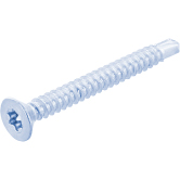 Vis autoforeuses acier DIN 7504 P TX zingé-bleu 