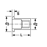 Blindnietmuttern FIXI Flachkopf RG INOX A2 