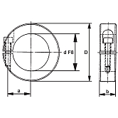 Klemmringe einteilig mit ZK-Schrauben blank 