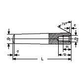 Kegelstifte 9 S Mn 28 K blank DIN 7978 h10 