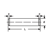 Zylinderstifte 9 S Mn 28 K blank ISO 2338 