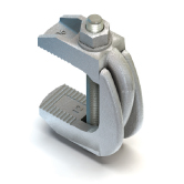 Pièce de serrage Lindapter® F9 zingué-bleu 