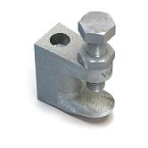 Pièce de serrage Lindapter® FL zingué-bleu 