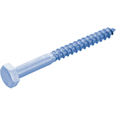 Tirefonds acier zingué-bleu  DIN 571 