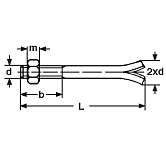 Viti in pietra acciaio ZB DIN 529 C 4.6 