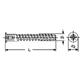 Viti per connettori angolari in acciaio vz 