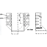 GH-Balkenschuh Kombi Typ TOP Laschen aussen vz 