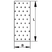 GH-Lochplatten Stärke 2 mm Stahl fvz 