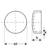 Verschlussdeckel Stahl vz DIN 443 
