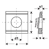 Unterlagsscheiben 4-kt Stahl 100 HV fvz DIN 434 