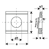 Unterlagsscheiben 4-kt DIN 434 verzinkt-blau 