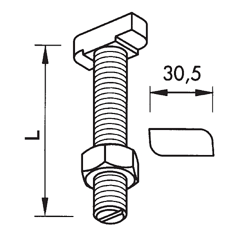 Hammerkopfschrauben 38/17 Muttern INOX A4 [SimilarCatItems.CatItem.ArtName2]