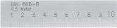Règle d'atelier DIN 866/B graduée en mm 