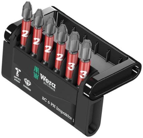 Bitsatz WERA Diamond Mini Check Impaktor 1 [SimilarCatItems.CatItem.ArtName2]