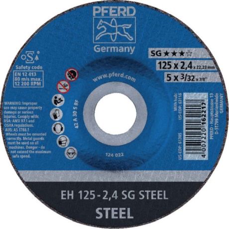 Disque à tronçonner PFERD EH SG STEEL [SimilarCatItems.CatItem.ArtName2]