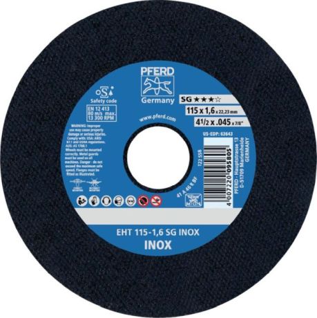 Disco da taglio PFERD EHT SG INOX [SimilarCatItems.CatItem.ArtName2]