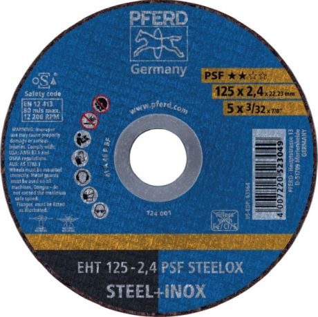 Disque à tronçonner PFERD EHT PSF STEELOX [SimilarCatItems.CatItem.ArtName2]