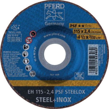 Disco da taglio PFERD EH PSF STEELOX [SimilarCatItems.CatItem.ArtName2]