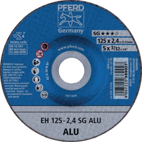 Trennscheibe für Aluminium PFERD EH N SG-ALU [SimilarCatItems.CatItem.ArtName2]