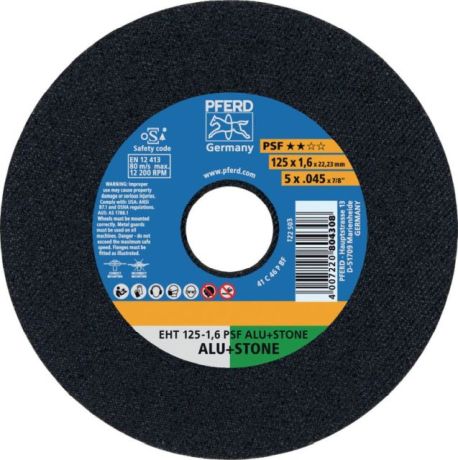 Disco da taglio PFERD EHT PSF ALU + STONE [SimilarCatItems.CatItem.ArtName2]