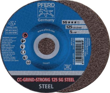 Disco di smerigliatura/perforazione PFERD SG STEEL [SimilarCatItems.CatItem.ArtName2]