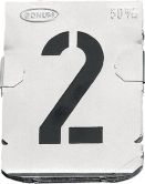 Numeri in zinco per stencil 