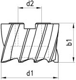 FRANKEN HSS-Eckfräser 4051C Typ NR HSS-CoPM TiCN 