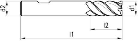Fresa per angoli/scanalature NERIOX tipo N HSS-Co8 [SimilarCatItems.CatItem.ArtName2]