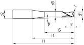 Fresa in metallo duro FRANKEN 2807A Hard-Cut TiAlN 