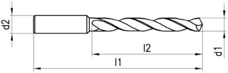 Mikro-Pilotbohrer VHM Zylindrisch