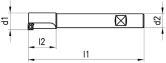 Alesatore a inserto INT CT 49030 HSS 