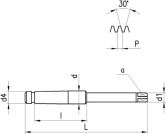 Trapez Gewindebohrer DC N410-8 HSSE TR 7H 