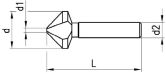 Svasatura BECK 60° EUC-Speed HSS DIN 334C 