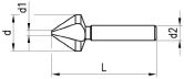 Svasatura 60° HSS DIN 334C 