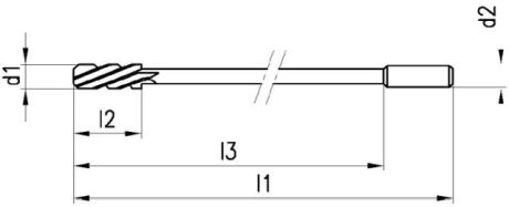 MAGAFOR alesatore a macchina HSS-Co8 H7 lungo [LastViewedItems.CatItem.ArtName2]