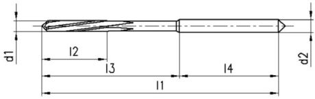 BECK VHM-Maschinenreibahle NC ~DIN 8093 Linksdrall [SimilarCatItems.CatItem.ArtName2]