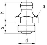 Ingrassatore in acciaio zincato 