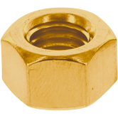 Sechskantmuttern 1 d Messing blank UNI 5587 