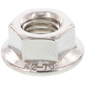 Écrous hexagonaux à embase DIN 6923 INOX A2 