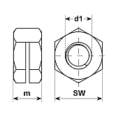Sicherungsmuttern 1 d SNEP-elastic ESN INOX A2 